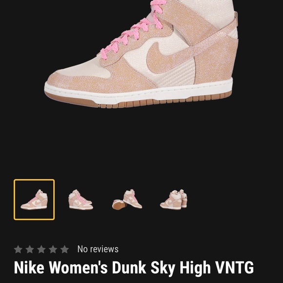 Nike Dunk Sky Hi Vintage Hidden Wedge Sneakers 7.5 EUC As is. See images - Picture 13 of 14